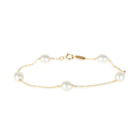 Tiffany & Co. Yellow Gold Pearl Elsa Peretti Pearl By The Yard Bracelet