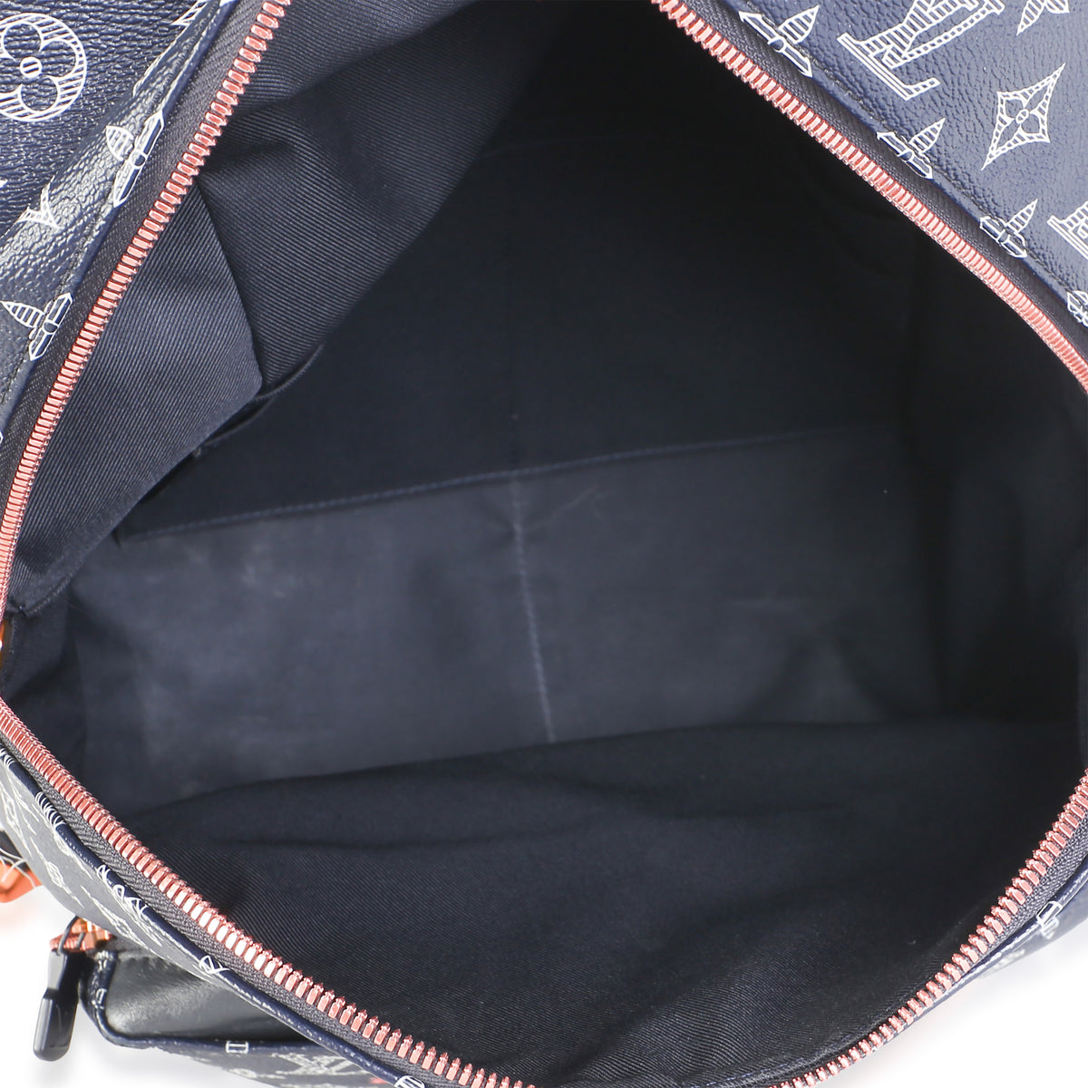 Louis Vuitton Navy Ink Monogram Upside Down Apollo Backpack Handbag 9