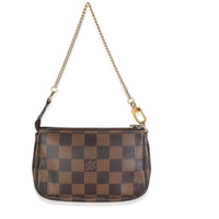 Louis Vuitton Damier Ebene Canvas Mini Pochette Accessoires Handbag 4