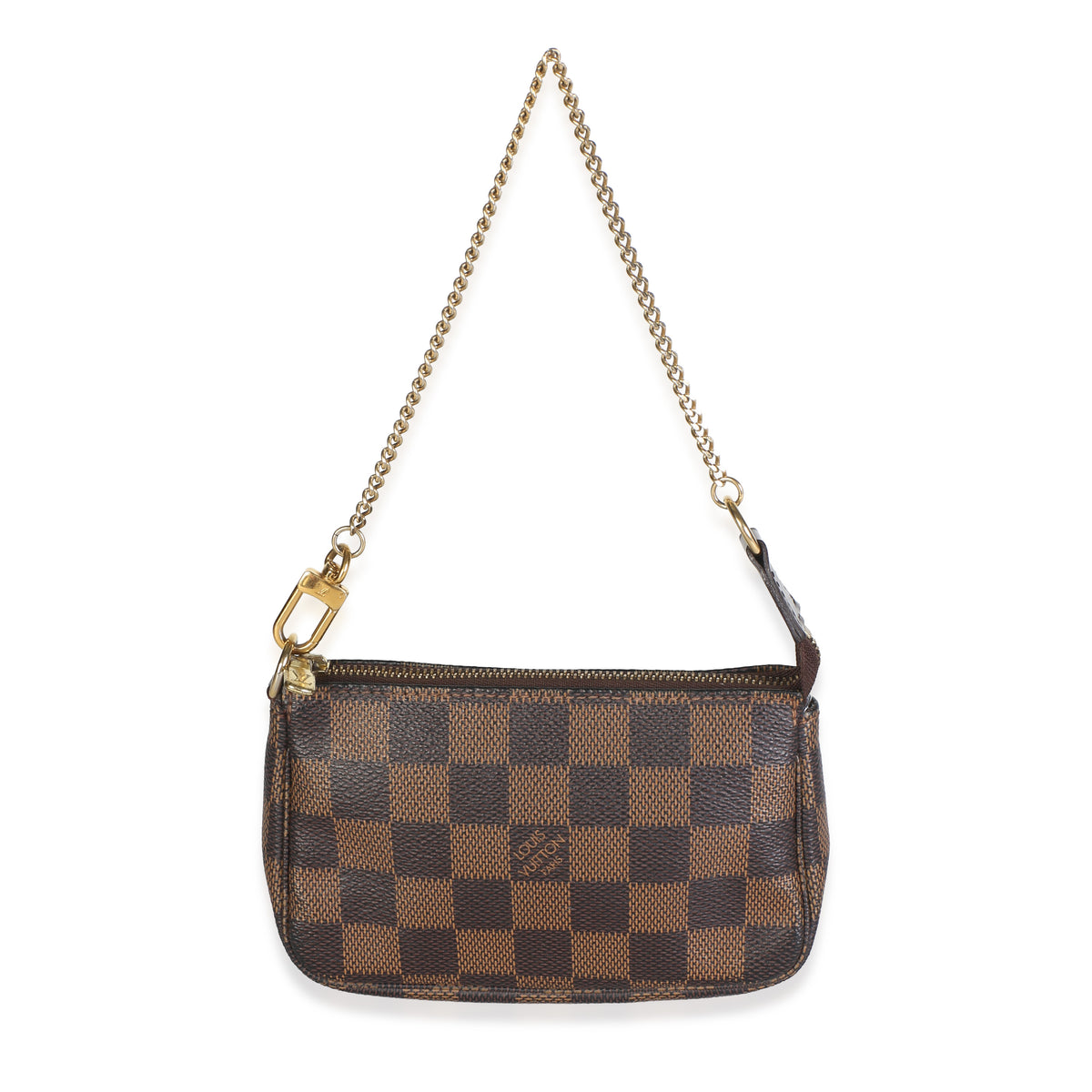 Louis Vuitton Damier Ebene Canvas Mini Pochette Accessoires Handbag fv