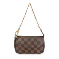 Louis Vuitton Damier Ebene Canvas Mini Pochette Accessoires Handbag fv
