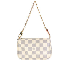 Louis Vuitton Damier Azur Canvas Mini Pochette Accessoires Handbag 4