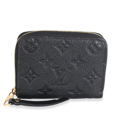 Louis Vuitton Black Monogram Empreinte Zippy Coin Purse Handbag id