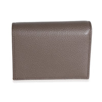 Gucci Bicolor Taupe Pink Textured Calfskin Small GG Marmont Wallet Wallet 4