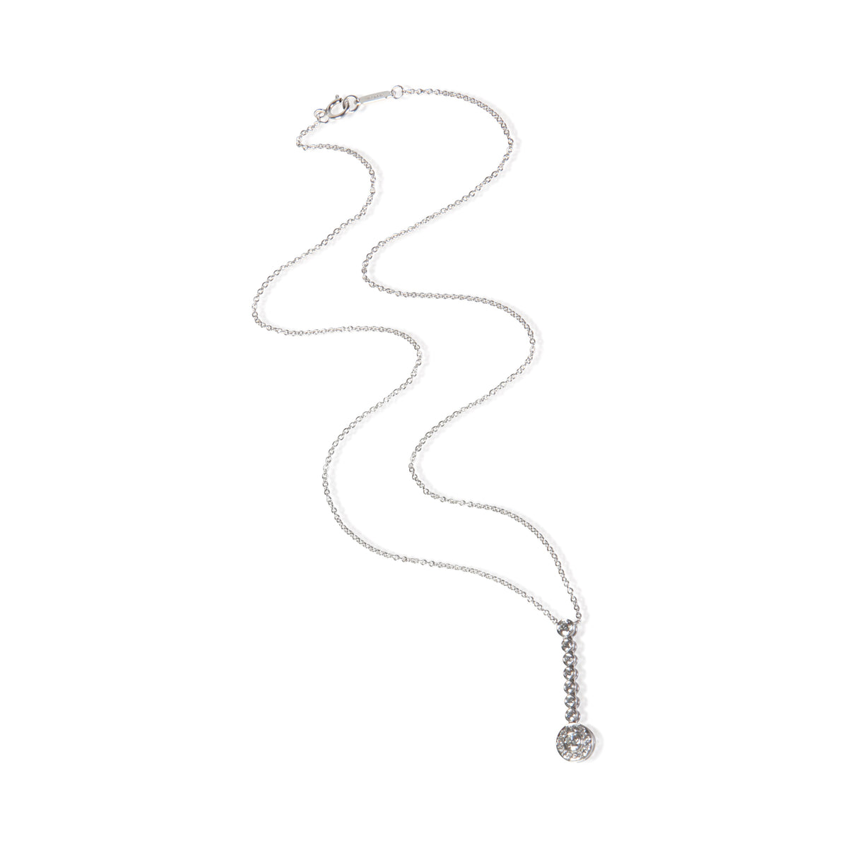 Tiffany & Co. Platinum Diamond Circlet Drop Pendant 3
