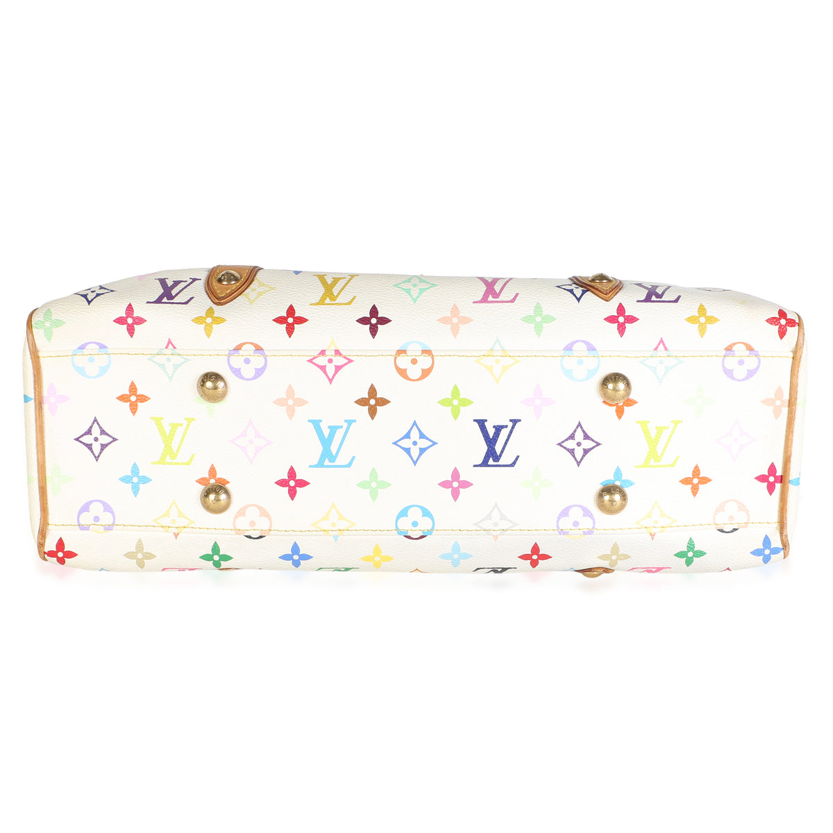 Louis Vuitton White Monogram Multicolor Canvas Aurelia MM Handbag 5