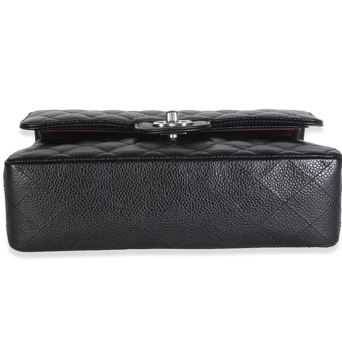 Chanel Black Quilted Caviar Small Classic Double Flap Bag Handbag 5