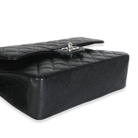 Chanel Black Quilted Caviar Small Classic Double Flap Bag Handbag 7