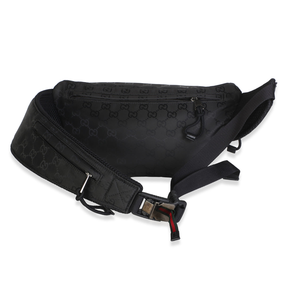 Gucci Black Nexus Nylon Large Belt Bag Handbag 5