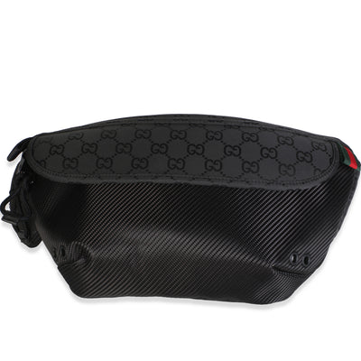 Gucci Black Nexus Nylon Large Belt Bag Handbag fv