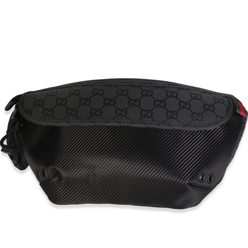 Gucci Black Nexus Nylon Large Belt Bag Handbag id