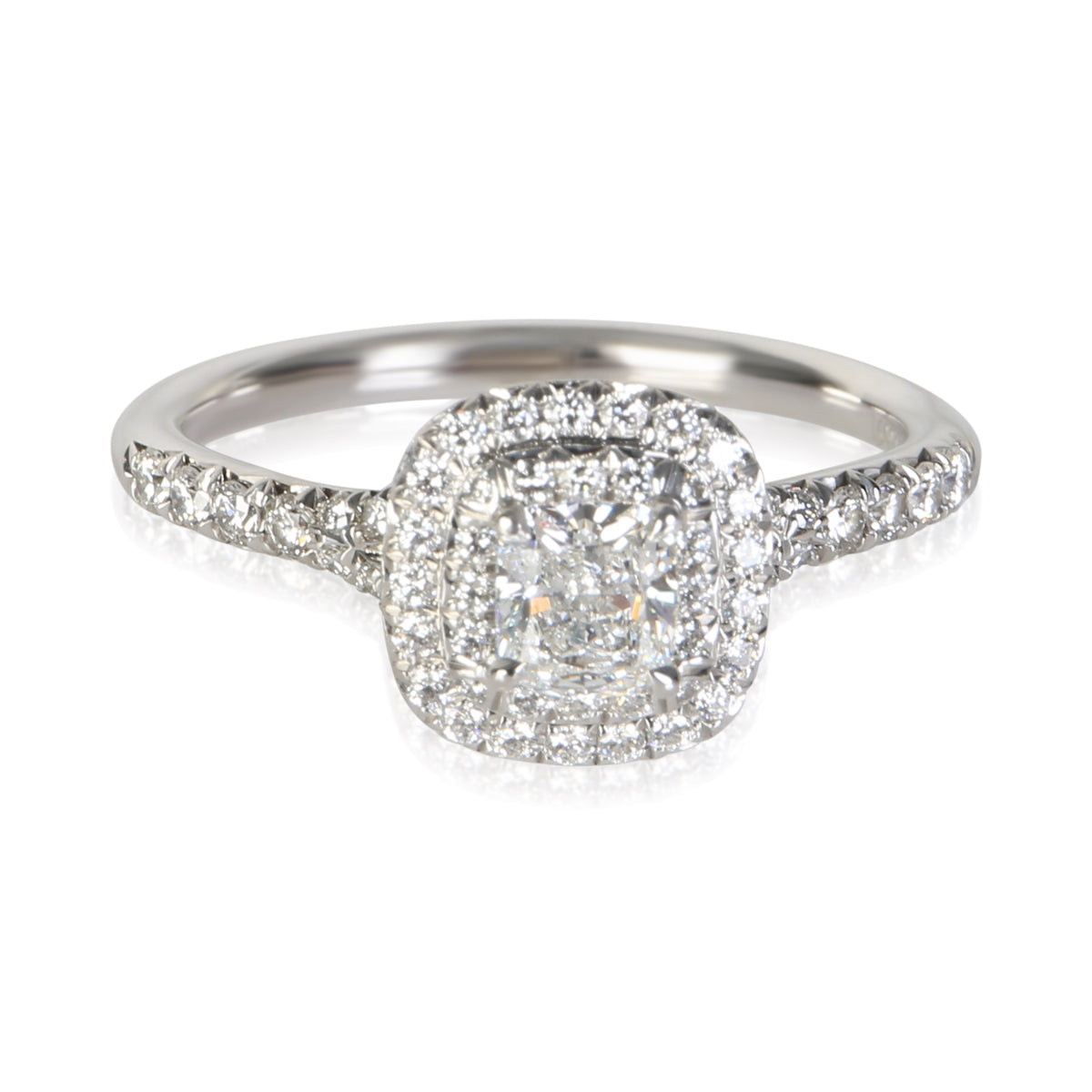 Tiffany & Co. 0.36 ct Cushion Modified Diamond Soleste Engagement Ring fv