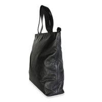 Chanel Vintage Black Embossed Lambskin CC Tote Handbag 3