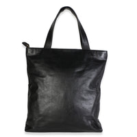 Chanel Vintage Black Embossed Lambskin CC Tote Handbag 5