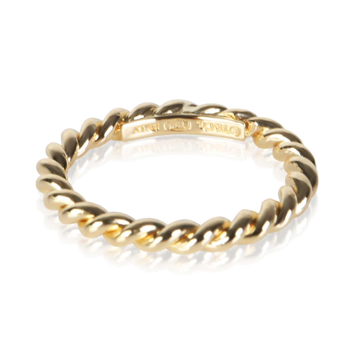 Tiffany & Co. Yellow Gold Twisted Rope Ring fv