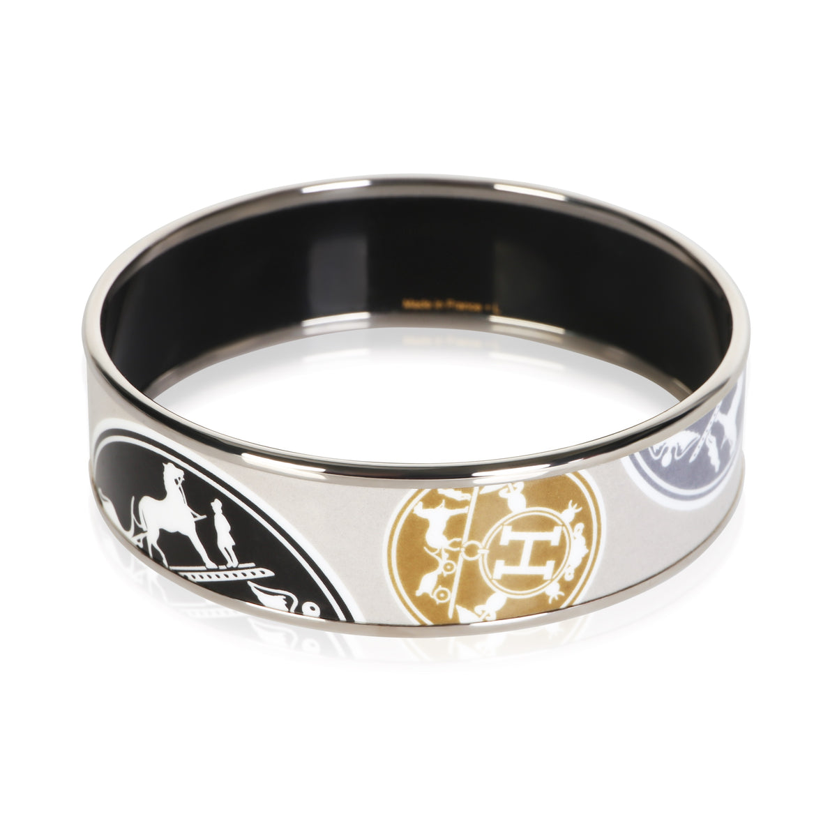 Hermès Ex Libris Wide Enamel Bracelet 3