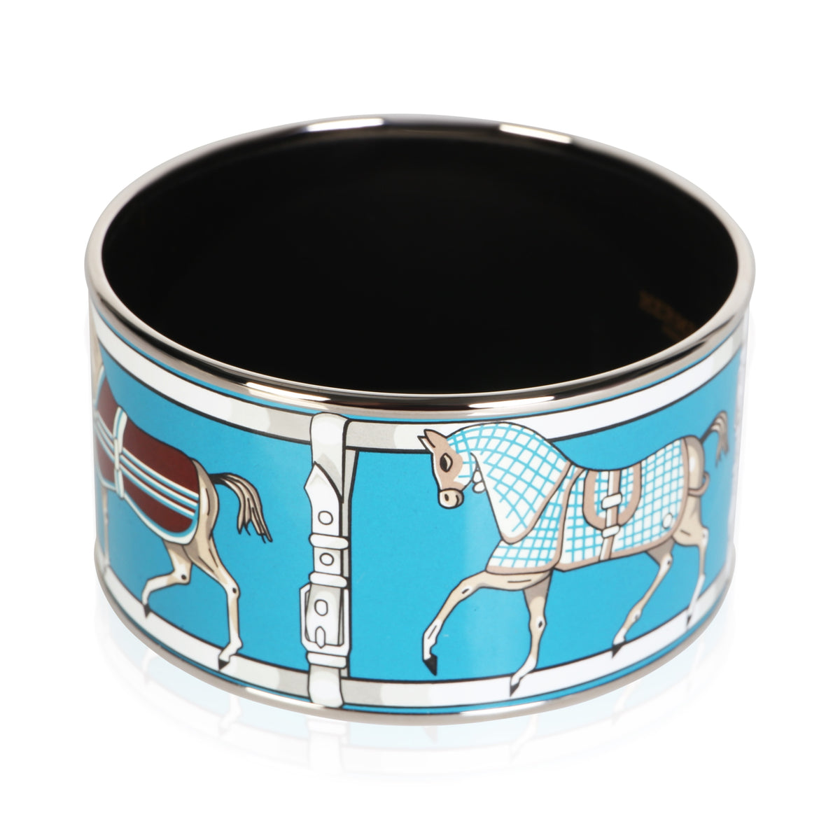 Hermès Tenues et Couvertures Extra Wide Enamel Bracelet 2