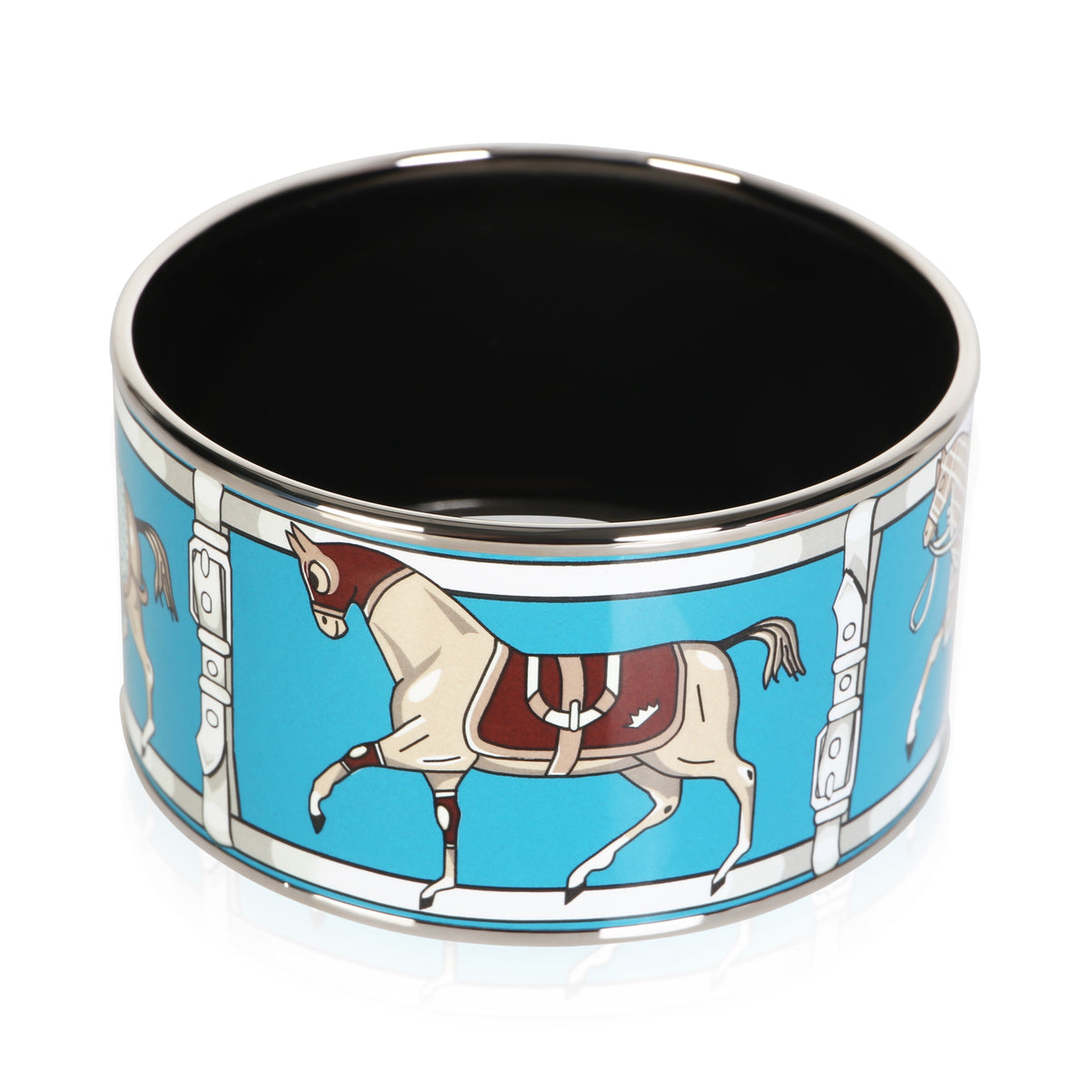 Hermès Tenues et Couvertures Extra Wide Enamel Bracelet 3