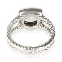David Yurman Sterling Silver Prasiolite and Diamond Petite Albion Ring 3