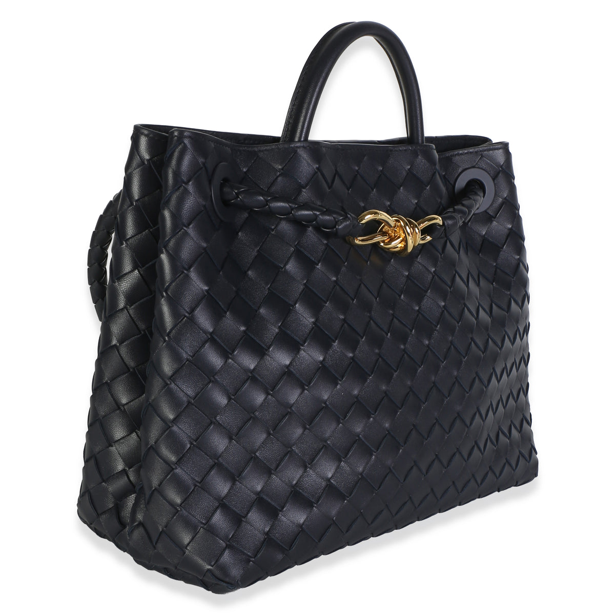 Bottega Veneta Shadow Intrecciato Nappa Medium Andiamo Handbag 3