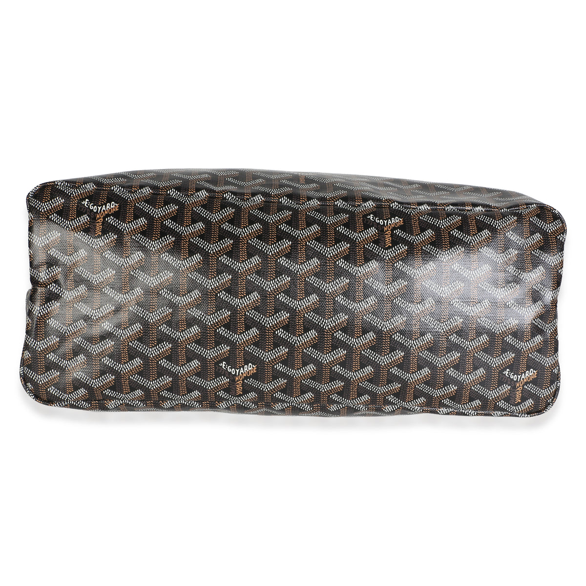 Goyard Black Tan ine Canvas Boheme Hobo Handbag 5