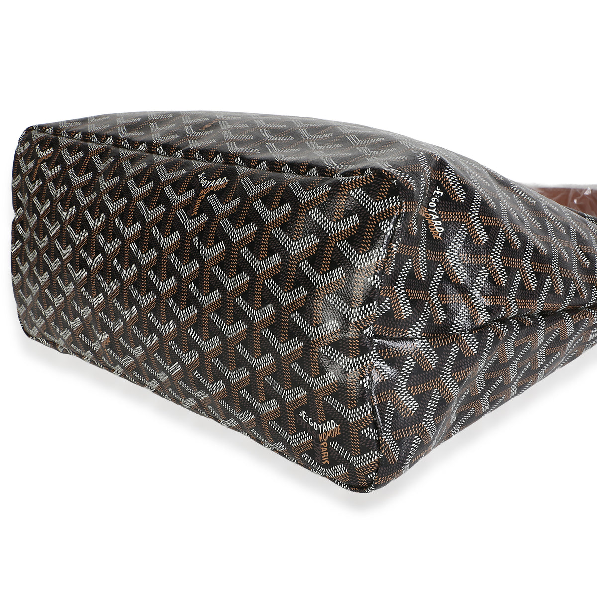 Goyard Black Tan ine Canvas Boheme Hobo Handbag 6