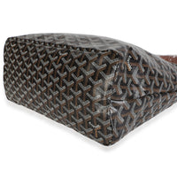Goyard Black Tan ine Canvas Boheme Hobo Handbag 6