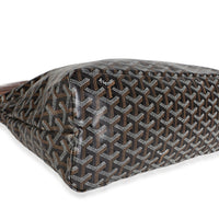 Goyard Black Tan ine Canvas Boheme Hobo Handbag 7