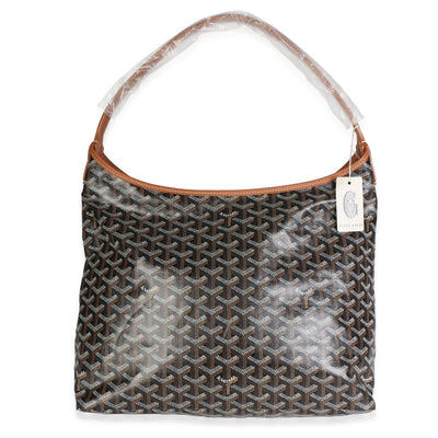 Goyard Black Tan ine Canvas Boheme Hobo Handbag id