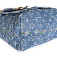 Louis Vuitton Blue Monogram Denim Baggy PM NM Handbag 7