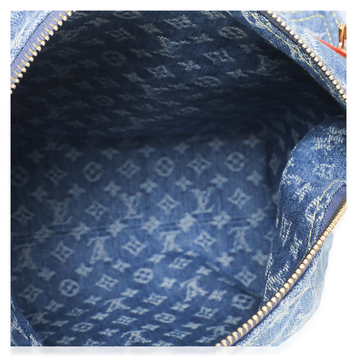 Louis Vuitton Blue Monogram Denim Baggy PM NM Handbag 9