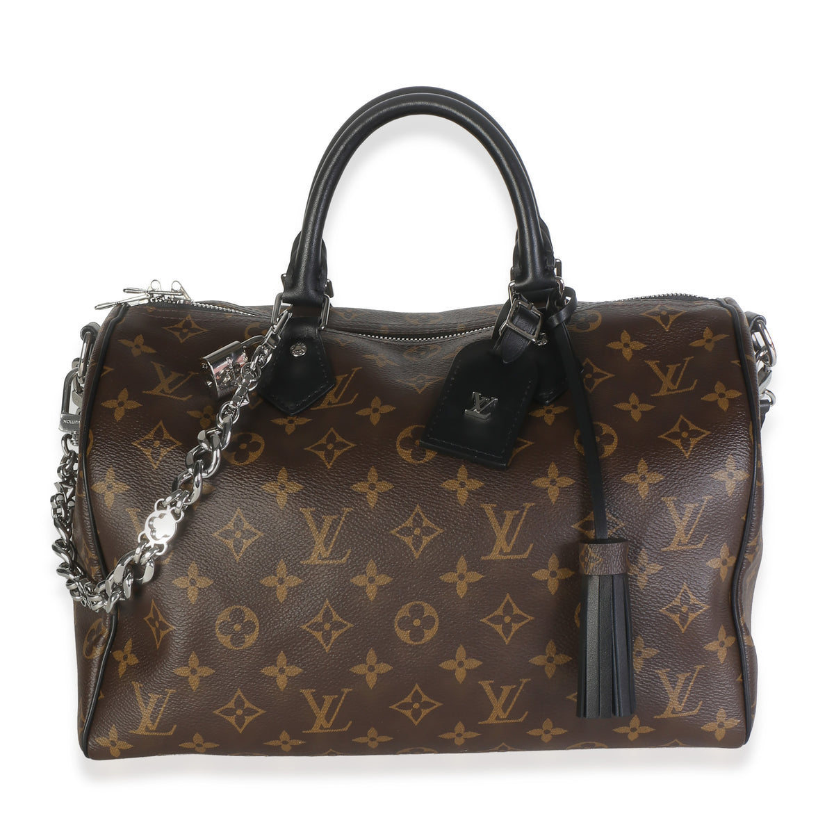 Louis Vuitton Dark Monogram Canvas Speedy Soft 30 Handbag id