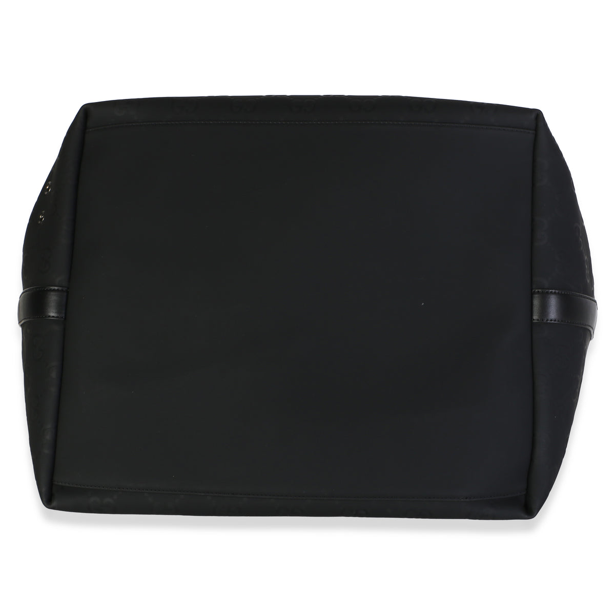Gucci Black Embossed Rubber Effect Large Edge Tote Bag Handbag 4