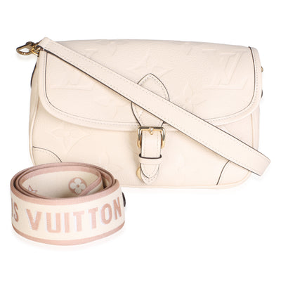 Louis Vuitton Cream Giant Monogram Empreinte Diane Handbag id