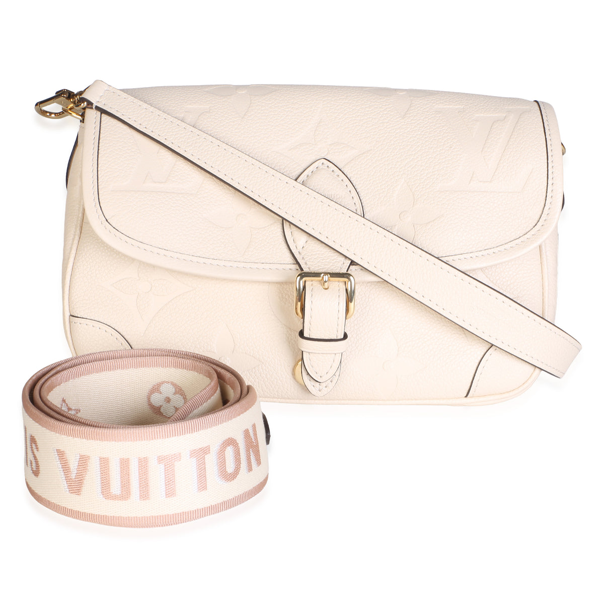 Louis Vuitton Cream Giant Monogram Empreinte Diane Handbag id