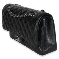 Chanel Black Quilted Caviar Medium Classic Double Flap Bag Handbag 2