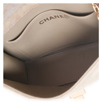 Chanel Vintage Iridescent Gold Quilted Suede Reissue Mini Flap Bag Handbag 8