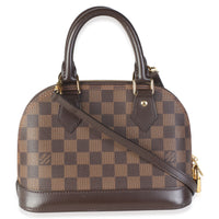 Louis Vuitton Damier Ebene Canvas Alma BB Handbag 4