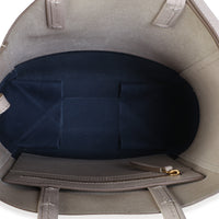 Celine Navy Beige Grained Calfskin Small Vertical Bi Cabas Tote Handbag 9