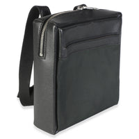 Louis Vuitton Epicea Black Taiga Canvas Sayan Messenger Bag Handbag 3