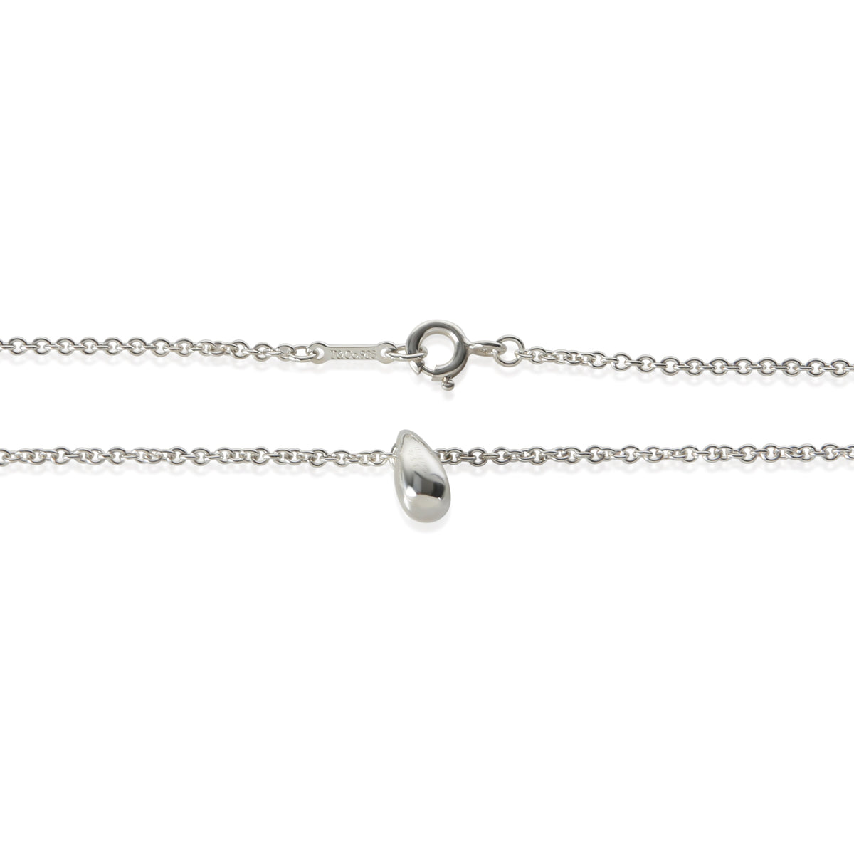 Tiffany & Co. Sterling Silver Elsa Peretti Teardrop Necklace 3