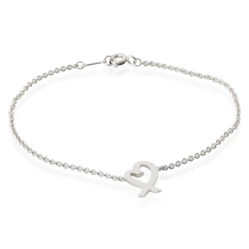 Tiffany & Co. Sterling Silver Paloma Picasso Loving Heart Bracelet fv