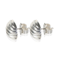David Yurman Sterling Silver Sculpted Cable Stud Earrings 2