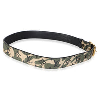 Louis Vuitton x TM Green Beige Monogramouflage Canvas Belt 85/34 4
