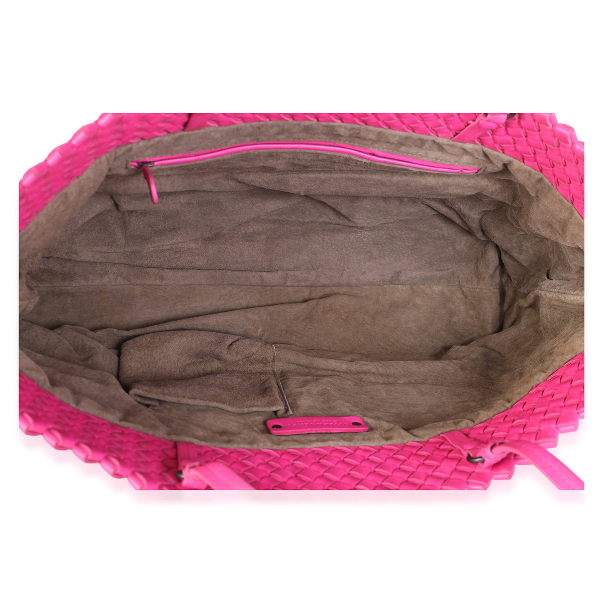 Bottega Veneta Pink Intrecciato Nappa Beige Shopper Tote Handbag 8