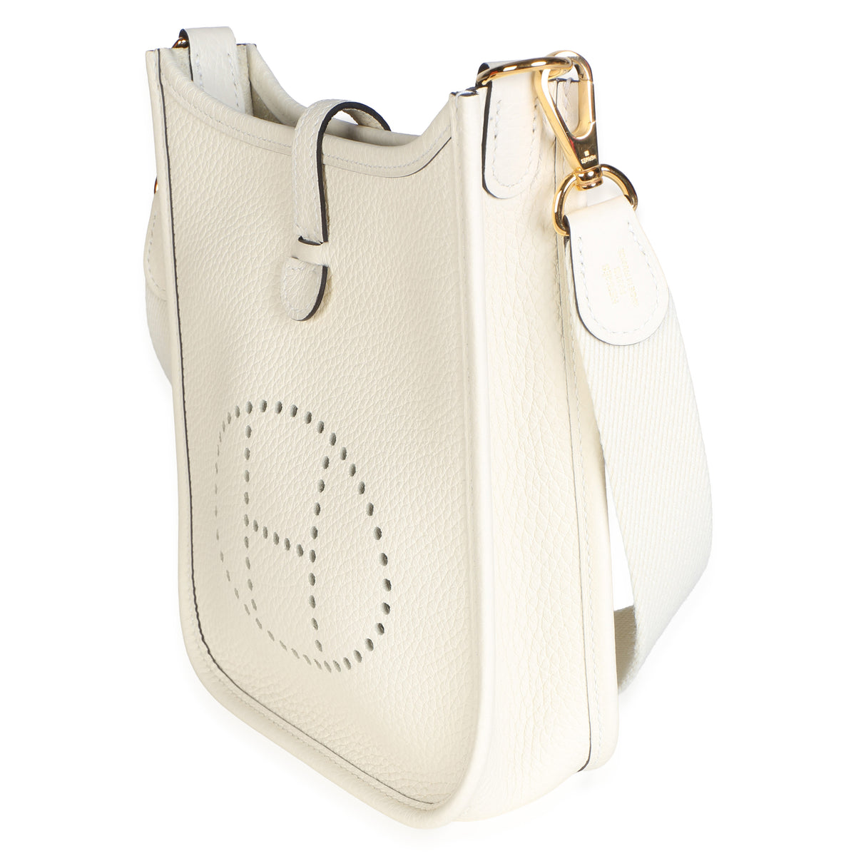 Hermès Cream Clemence Mini Evelyne TPM 16 GHW Handbag 2