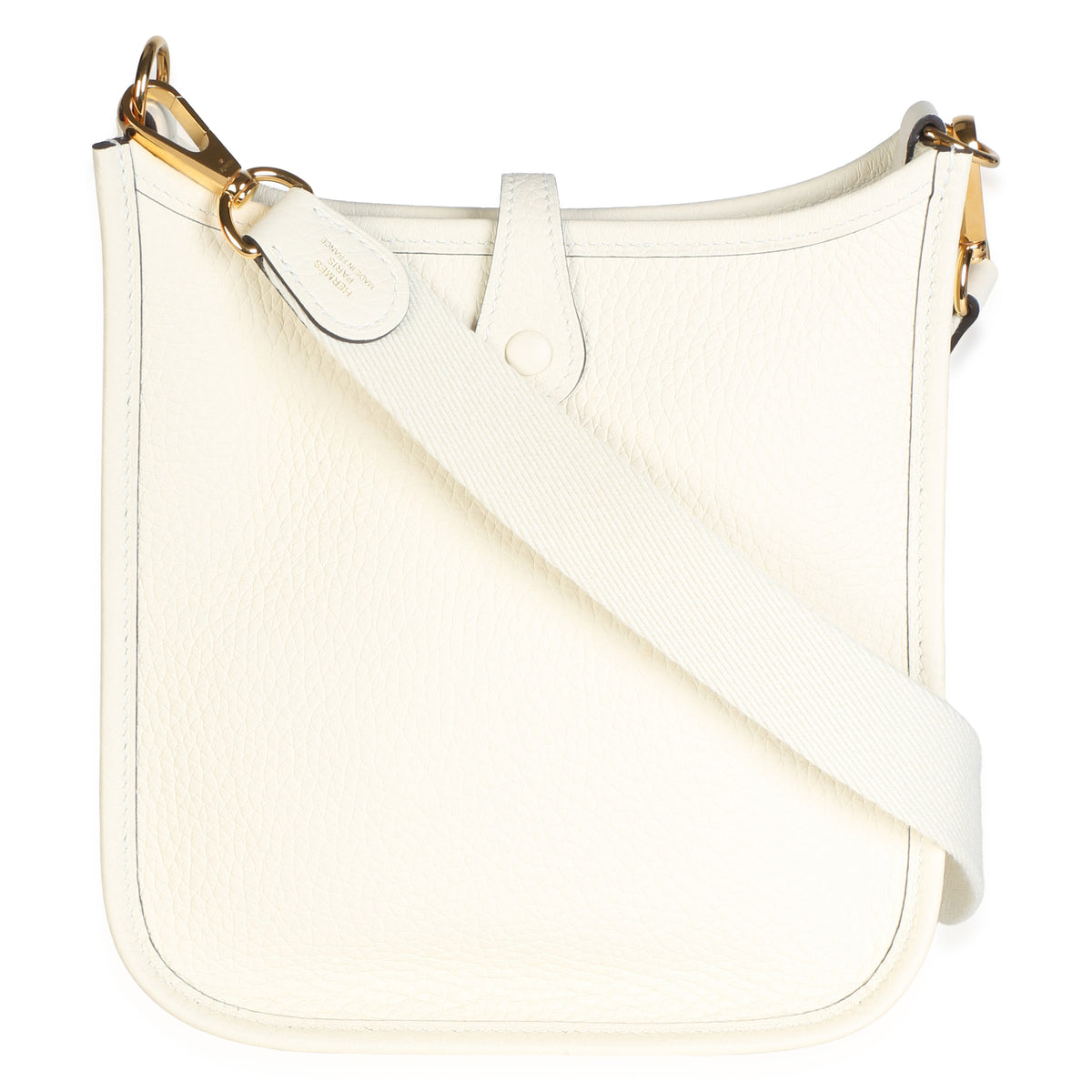 Hermès Cream Clemence Mini Evelyne TPM 16 GHW Handbag 4