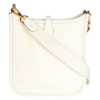 Hermès Cream Clemence Mini Evelyne TPM 16 GHW Handbag 4