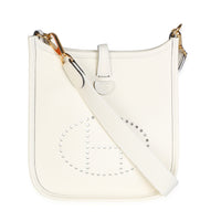 Hermès Cream Clemence Mini Evelyne TPM 16 GHW Handbag id