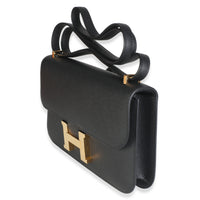 Hermès Black Epsom Constance 1 Elan GHW Handbag 2